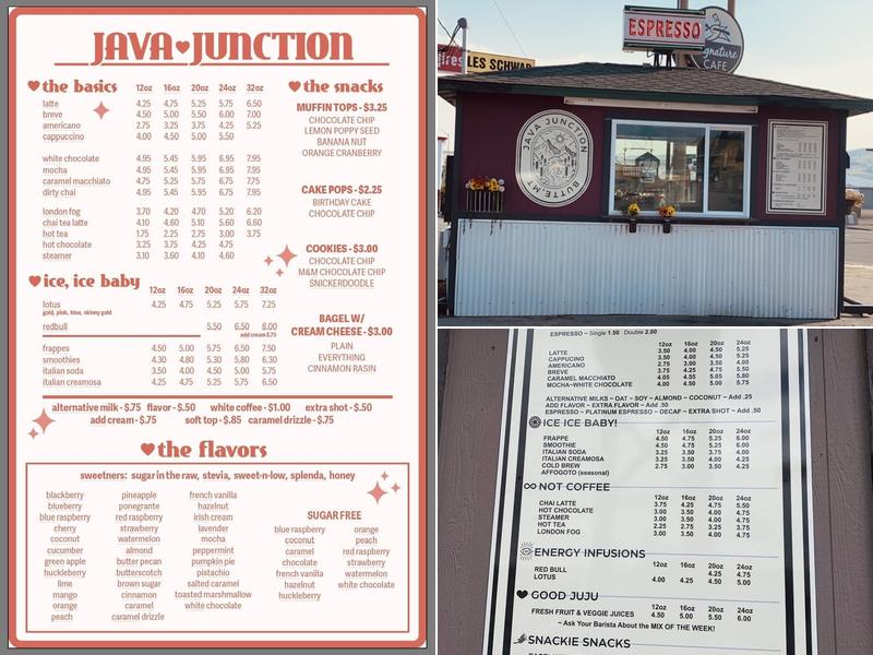Java Junction Menu