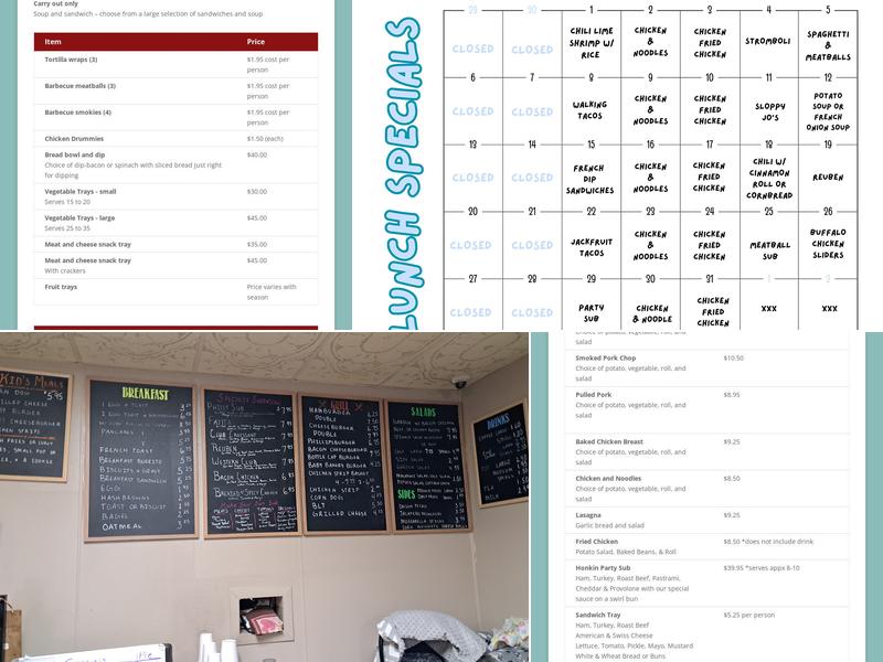 Third Street Bakery Menu