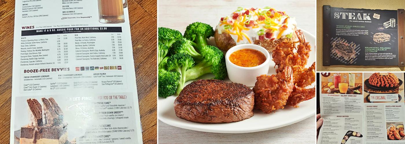 Outback Steakhouse Menu
