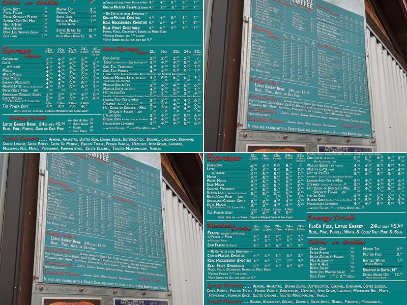 Florence Coffee Company Menu