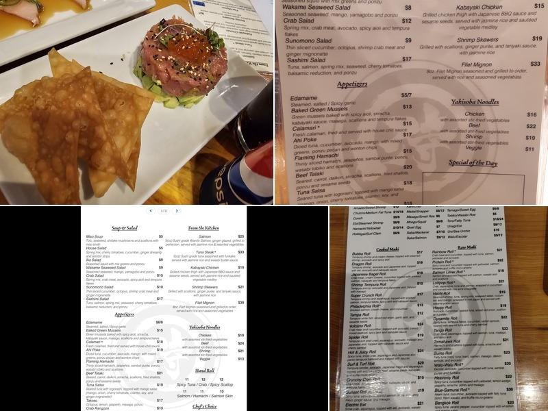 Blue Samurai Sushi Bar & Grill Menu