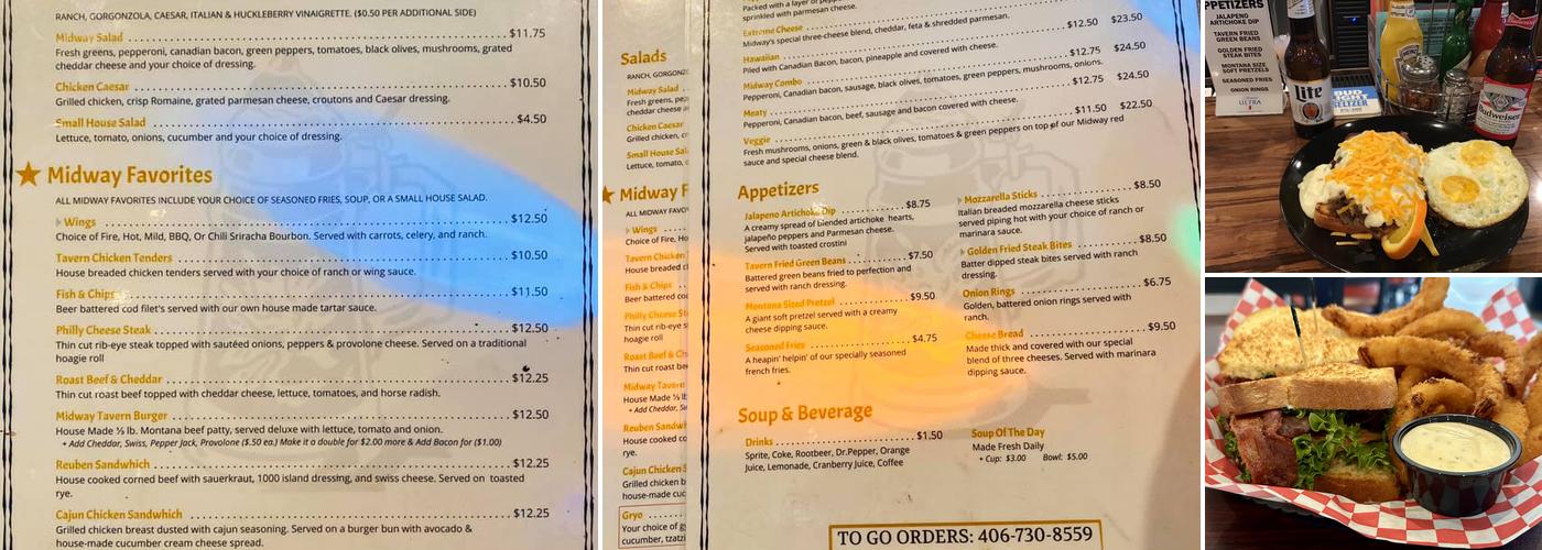 Midway Tavern Menu