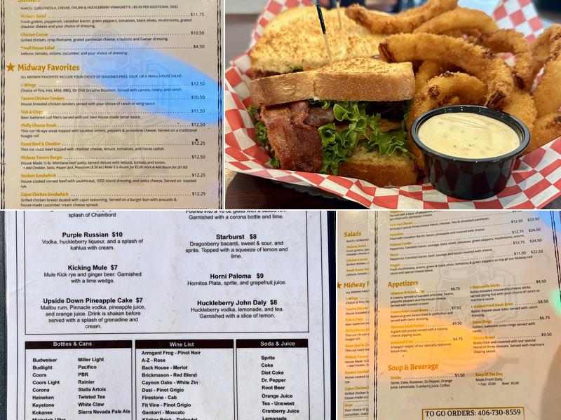 Midway Tavern Menu