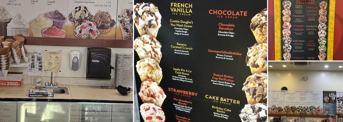 Cold Stone Creamery Menu