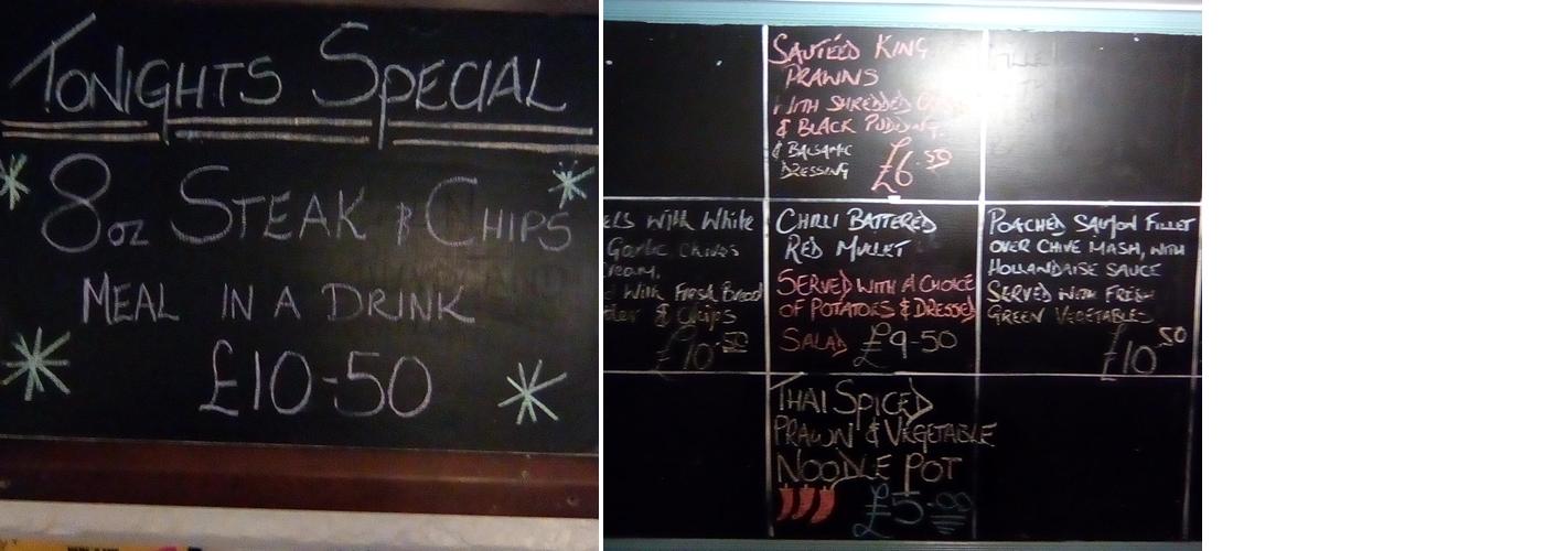 The Fox & Hounds Menu