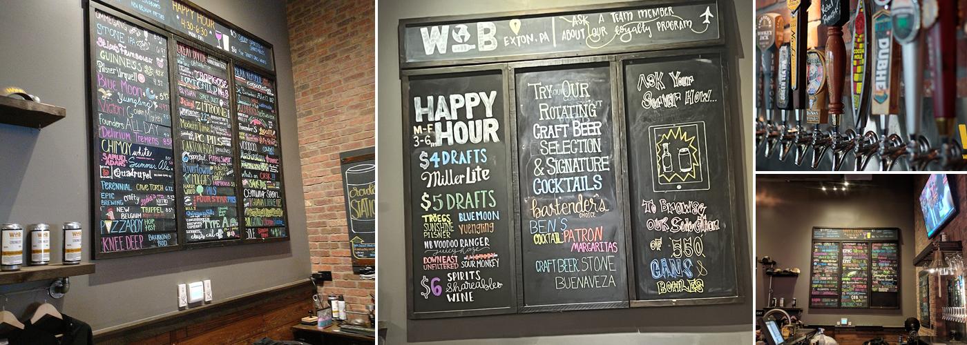 World of Beer Menu