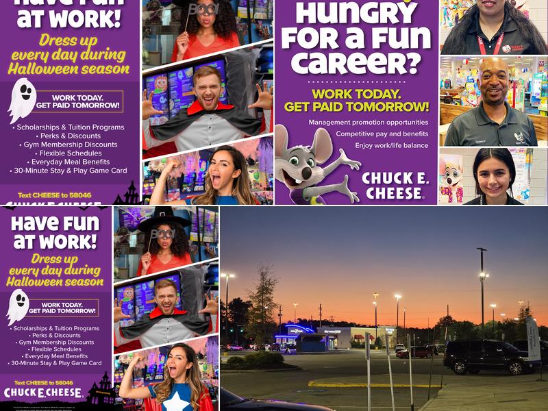 Chuck E. Cheese Menu