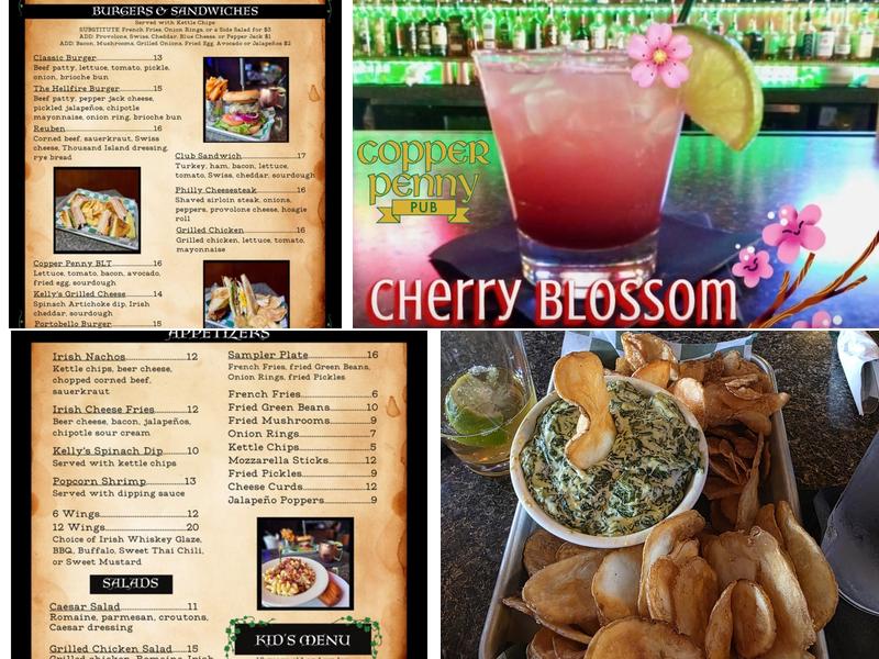 Copper Penny Pub Menu