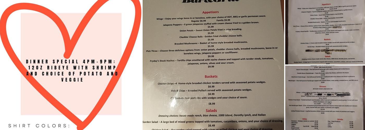Fryday's 120 Menu