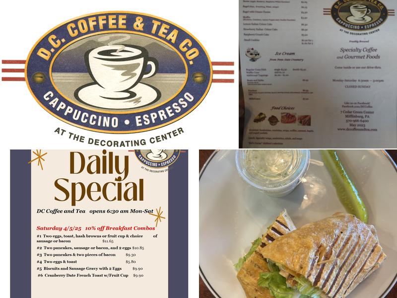 DC Coffee & Tea Co Menu