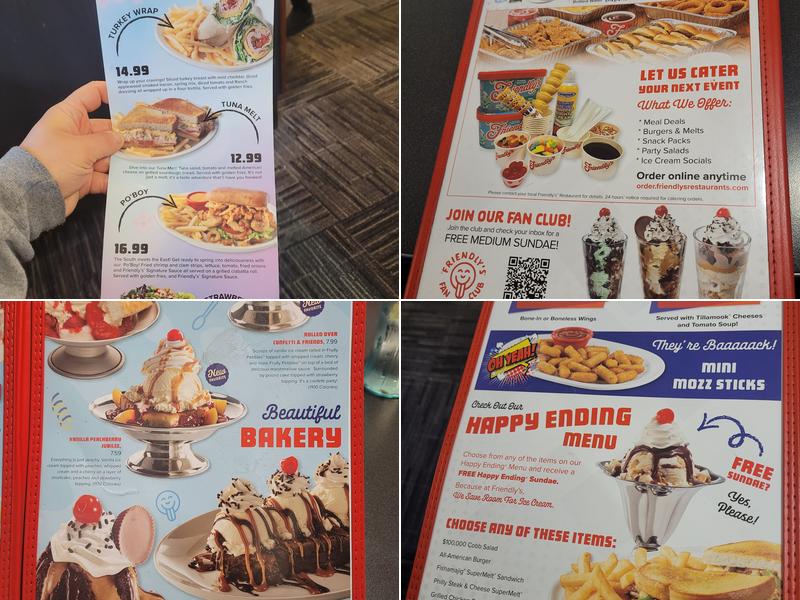 Friendly's Menu