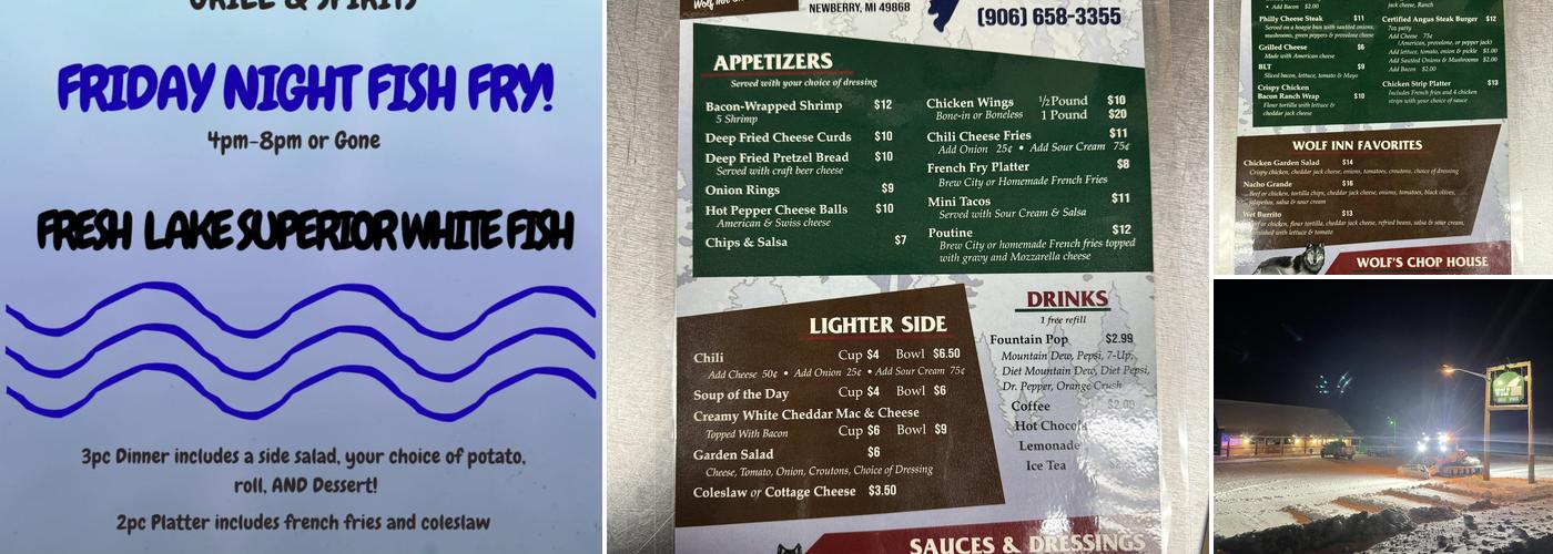 Wolf Inn Grill and Spirits Menu