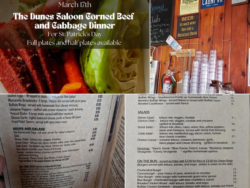The Dunes Saloon Lake Superior Brewing Co. Menu