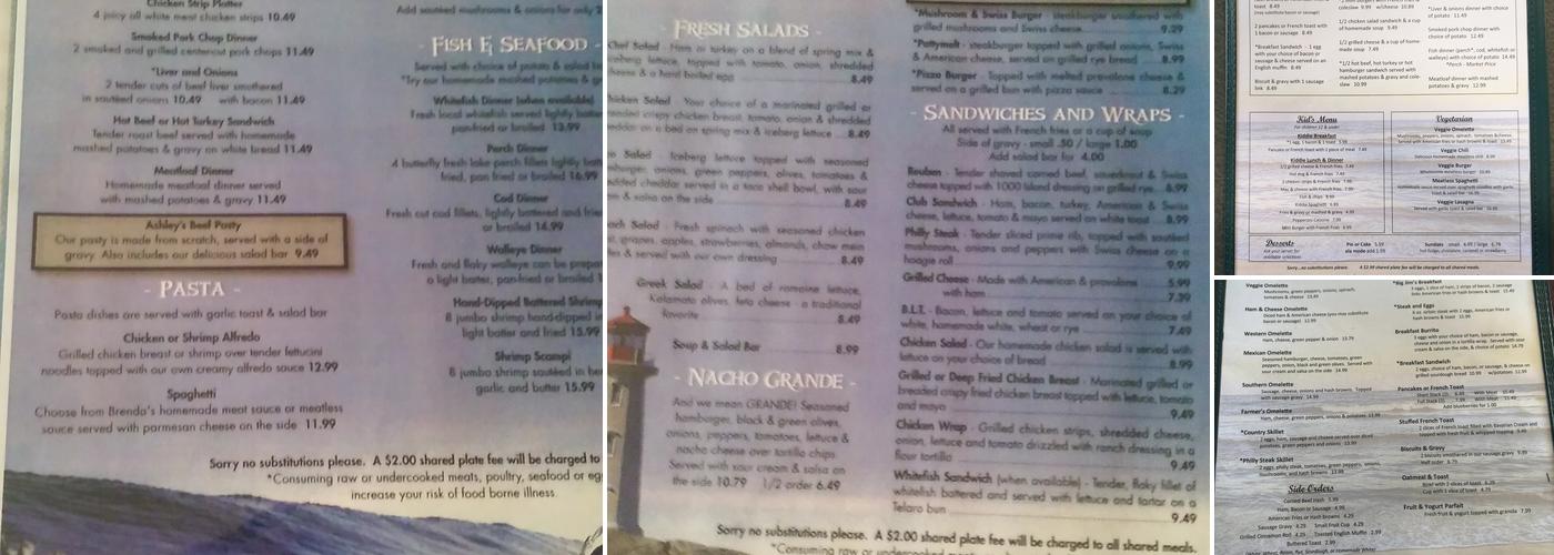 Three Seasons Cafe Menu