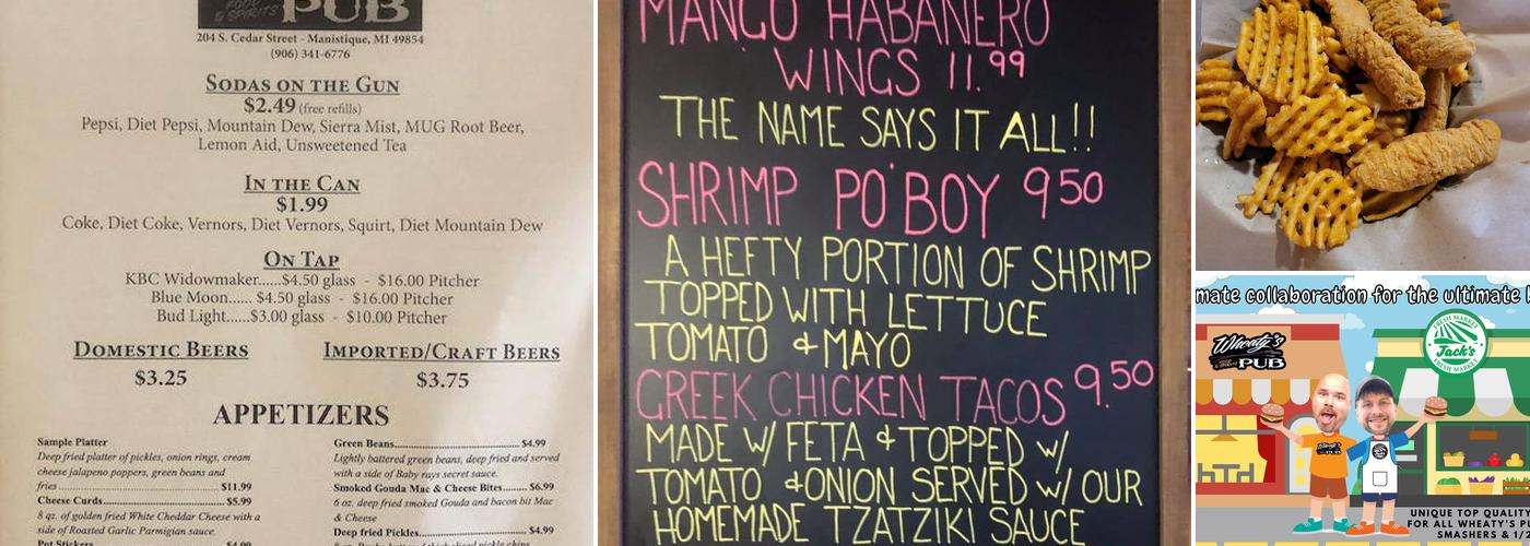 WHEATY’S PUB Menu