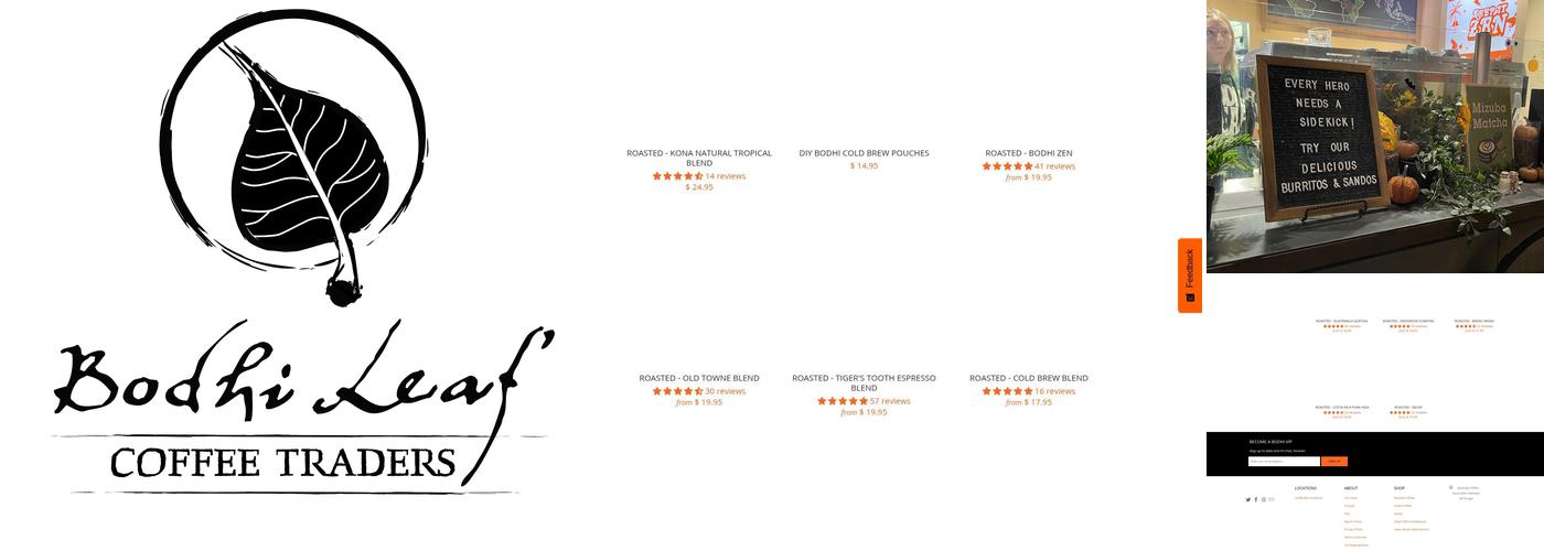 Bodhi Leaf Coffee Traders Menu