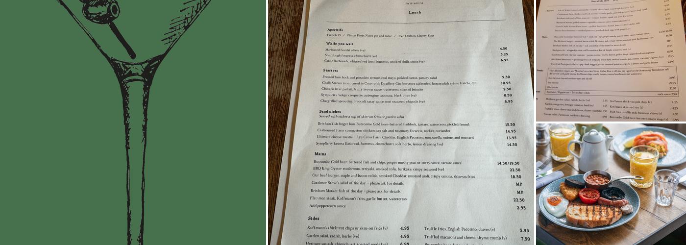 The Methuen Arms, Corsham Menu