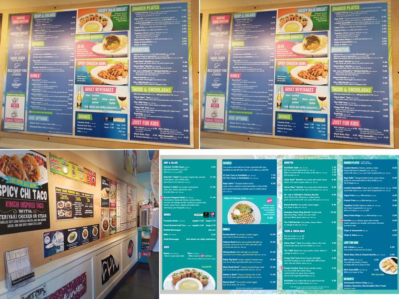 Wahoo's Fish Taco Menu