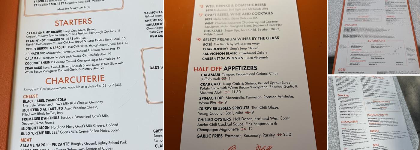 Orange Hill Menu