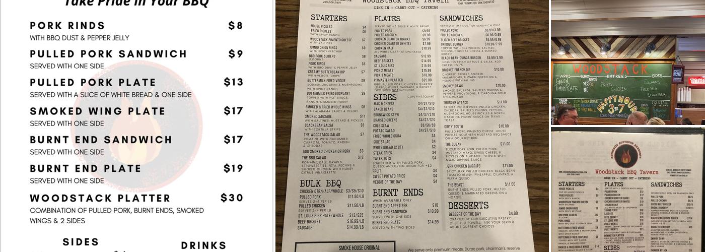 Woodstack Menu