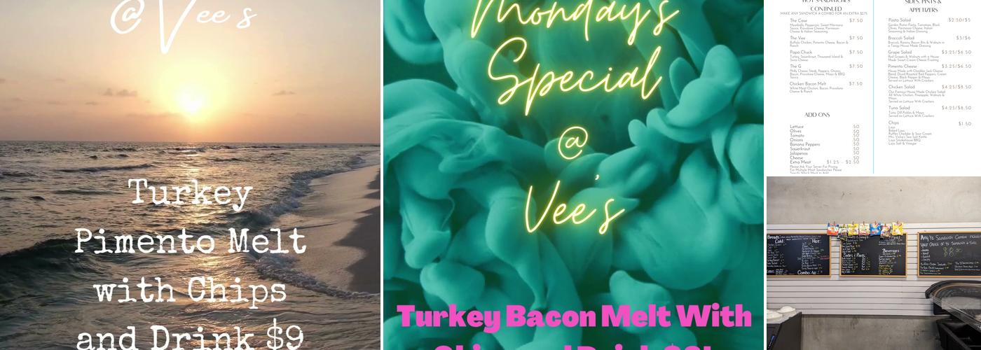 Vee's Restaurant Menu