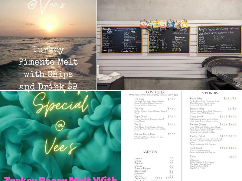 Vee's Restaurant Menu