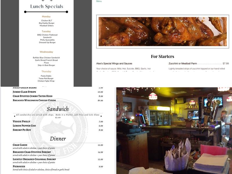 Nite Courts Menu