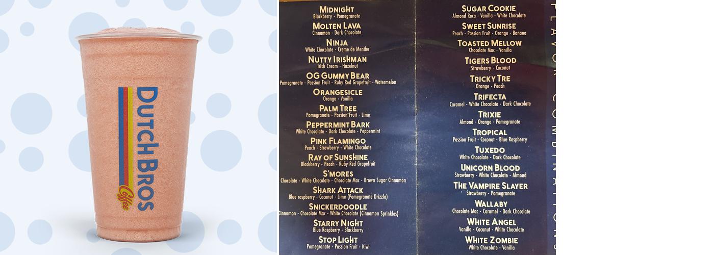 Dutch Bros Coffee Menu