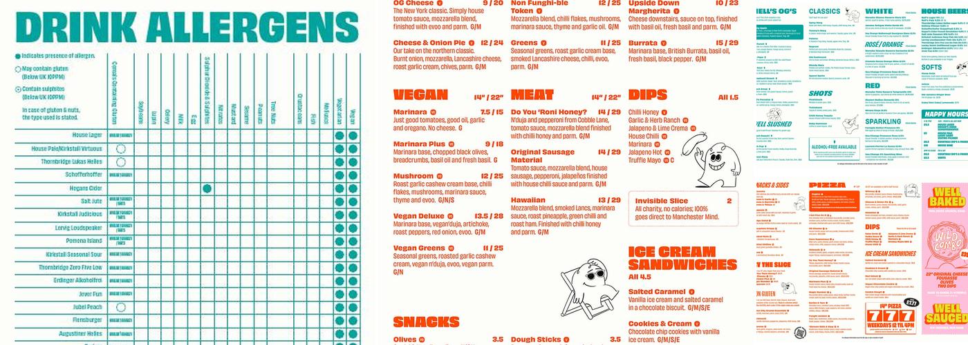 The Beagle Menu