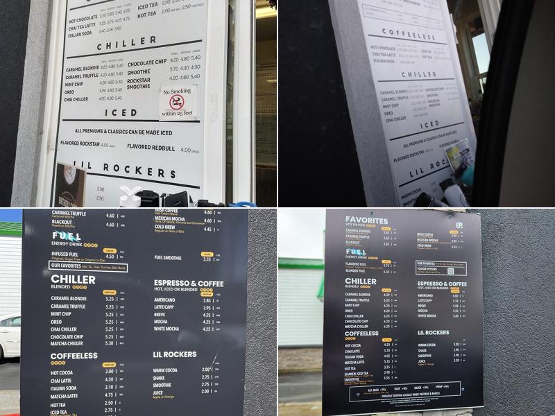 Black Rock Coffee Bar Menu