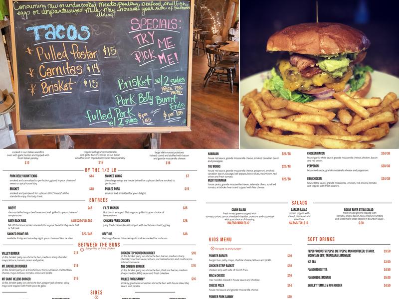 Kirk’s Ferry Menu