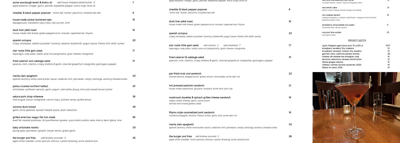 The Wolf Menu
