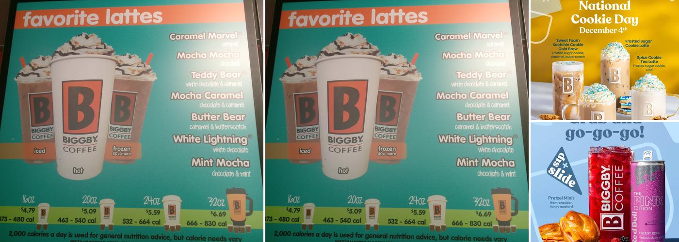 BIGGBY COFFEE Menu