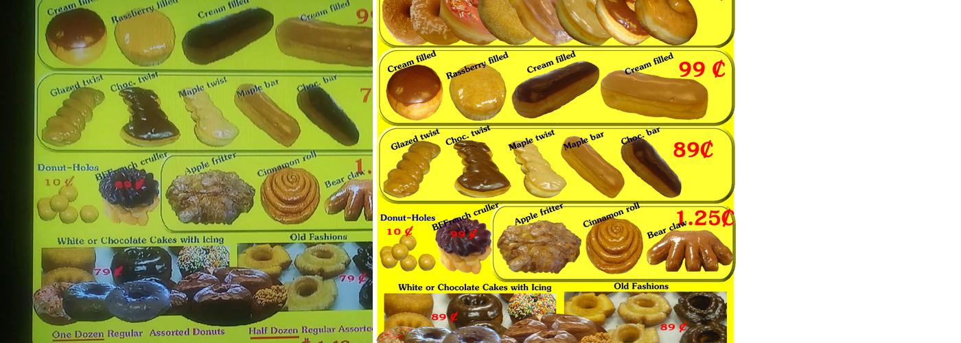 Best Donuts Menu