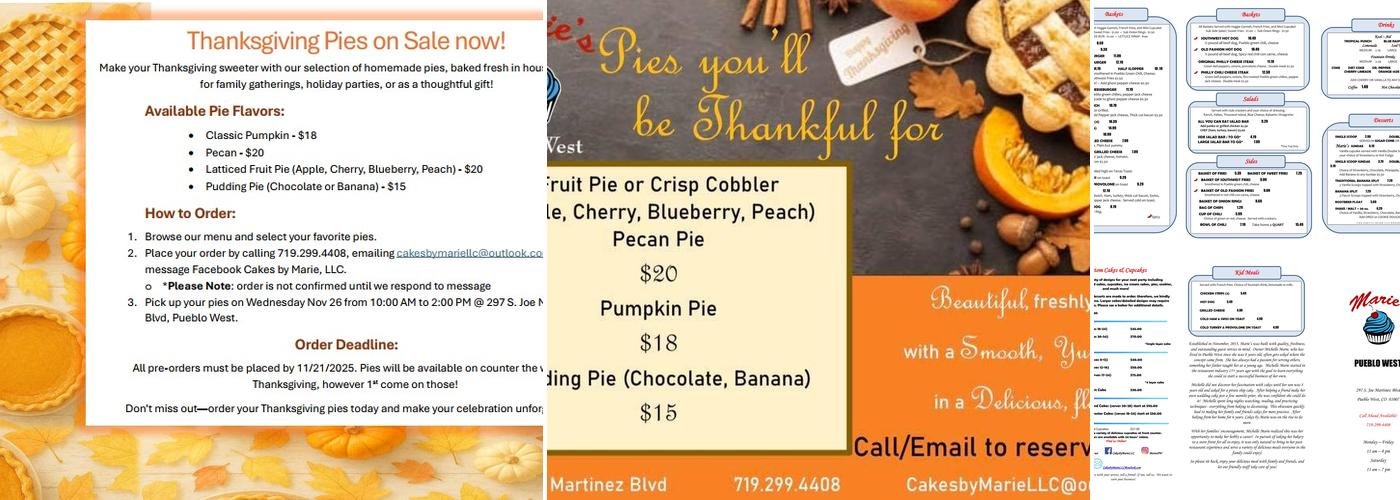 Marie's Menu