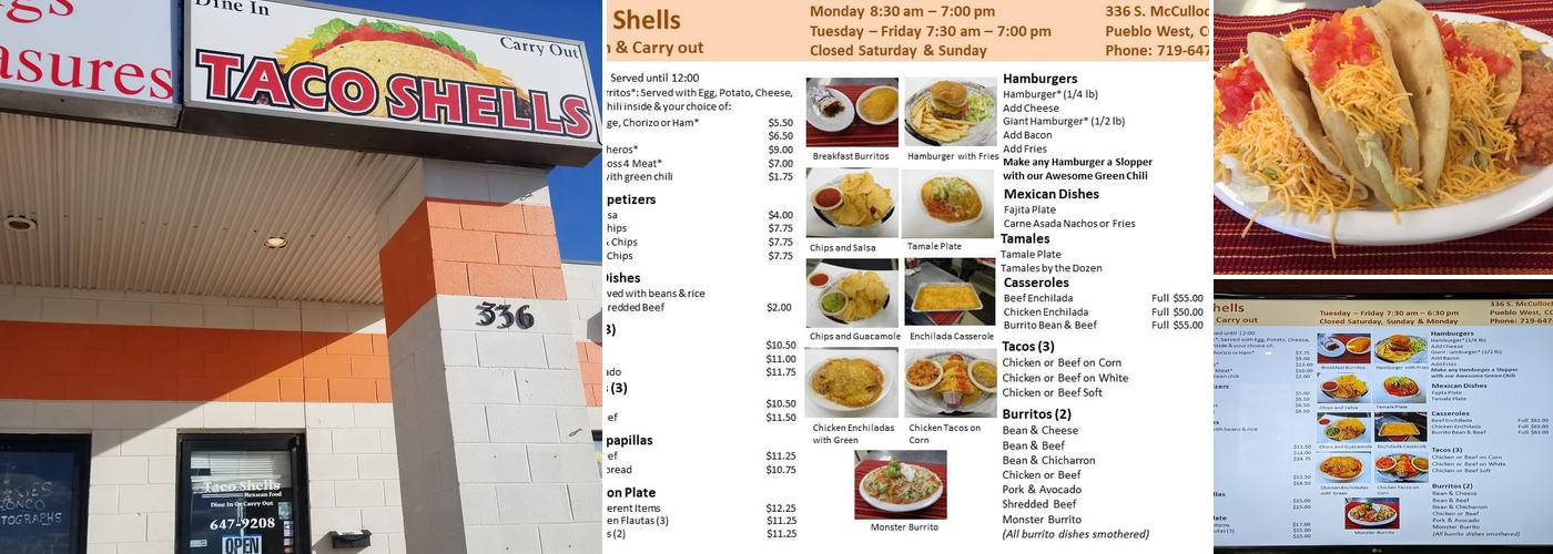 Taco Shells Menu