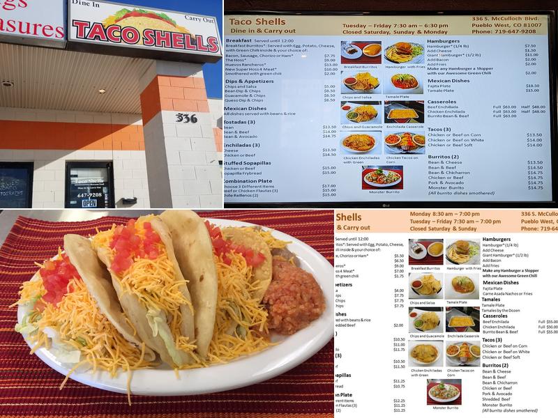 Taco Shells Menu