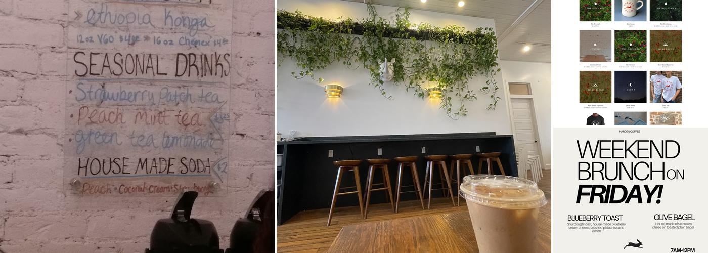 Harden Coffee Menu