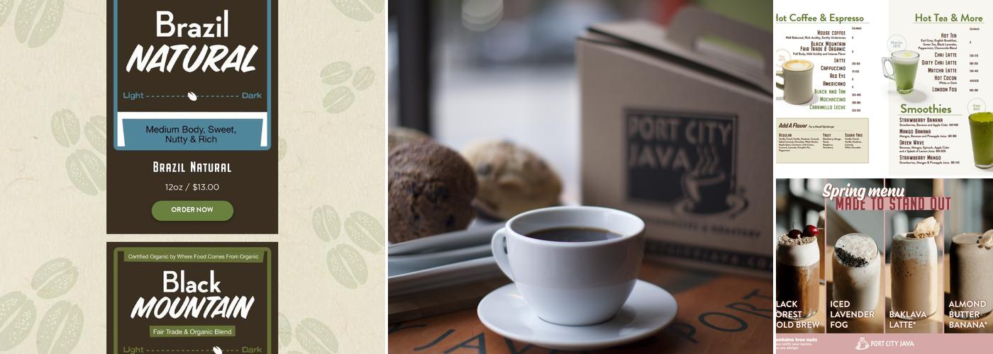 Port City Java Menu