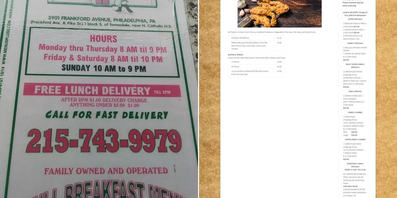 Angelo's Pizza House Menu