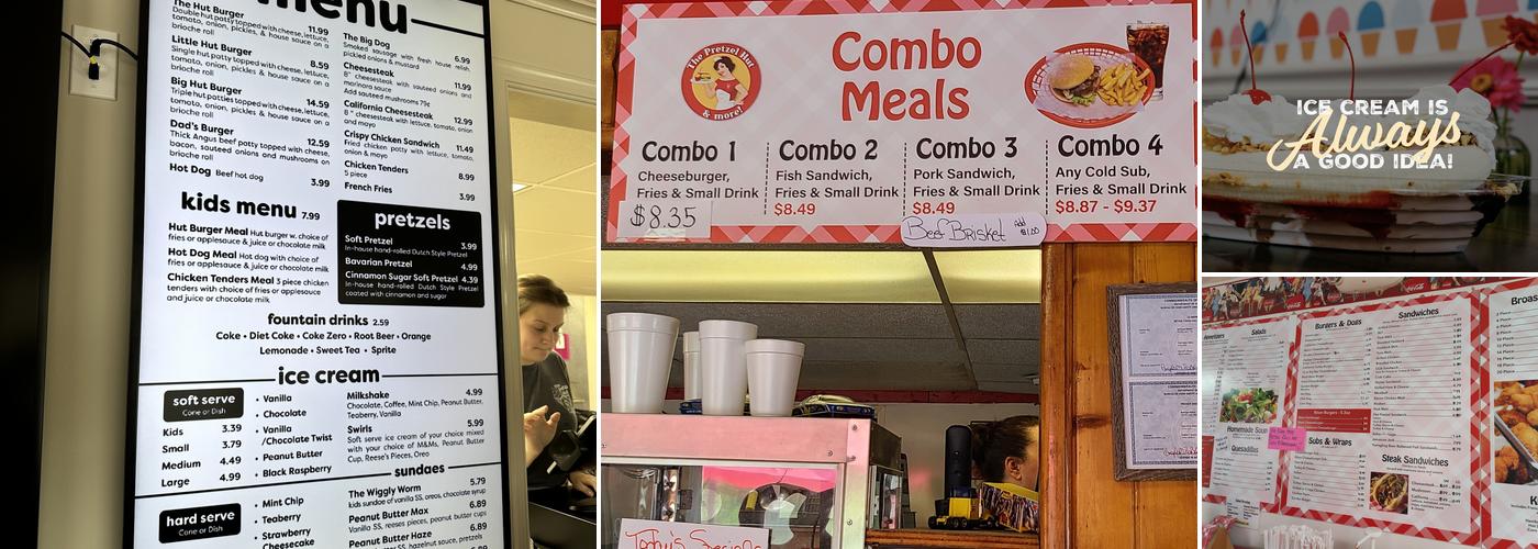 The Pretzel Hut Menu