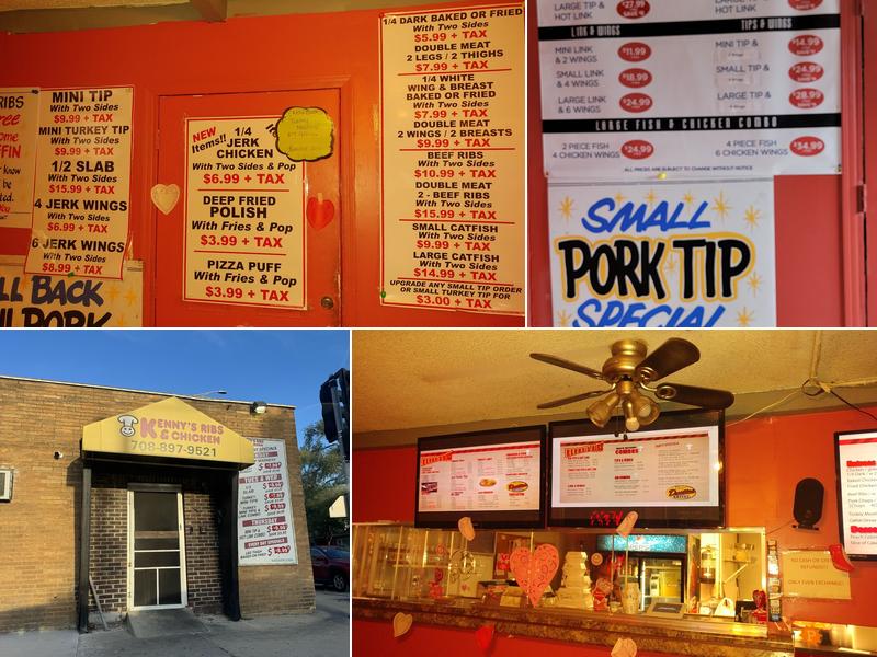 Kenny's Ribs and Chicken Menu