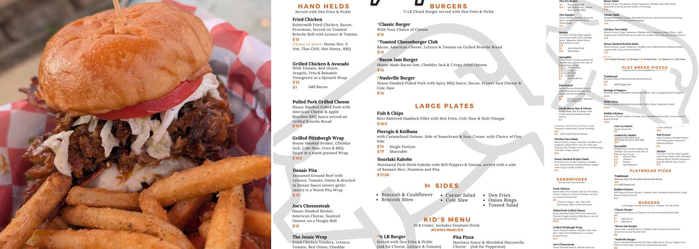 The Grubbery Menu