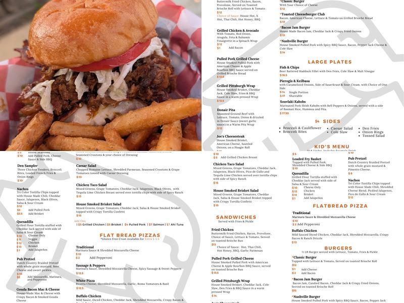 The Grubbery Menu