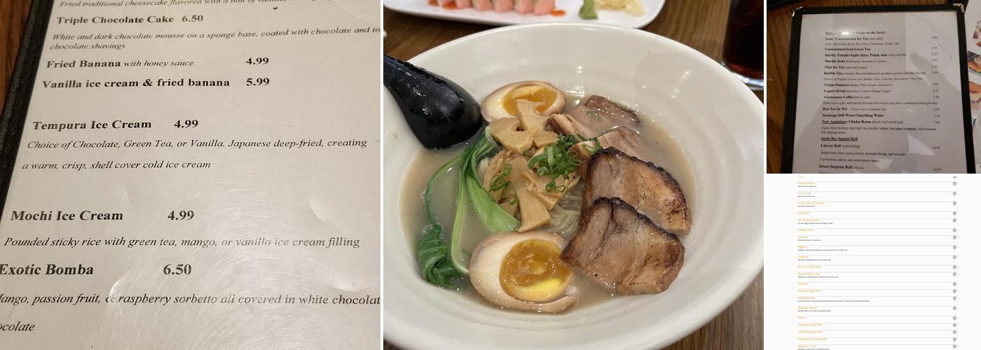 Wasabi Menu