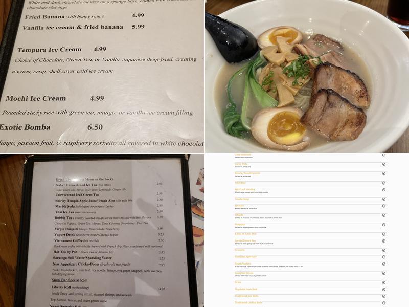 Wasabi Menu