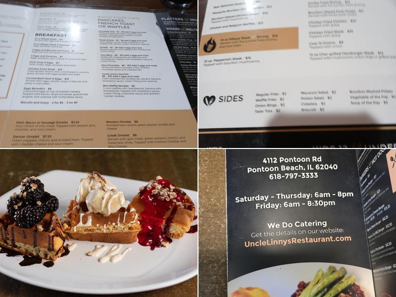 Uncle Linny's Restaurant Menu