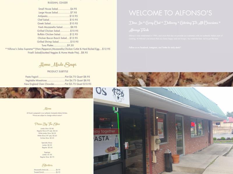 Alfonso's Menu