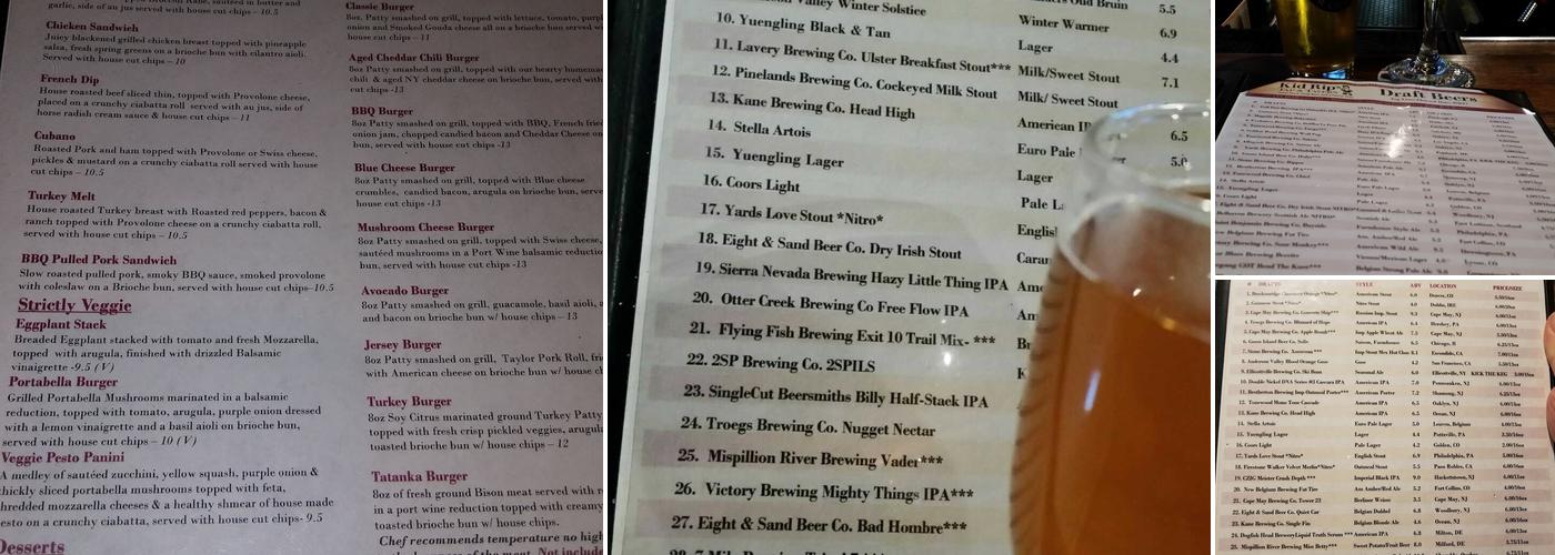 Kid Rip's Tap & Tavern Menu