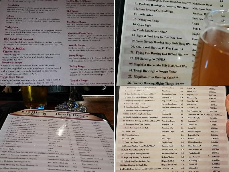 Kid Rip's Tap & Tavern Menu